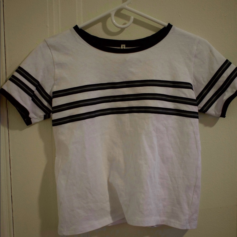 White Striped Tshirt